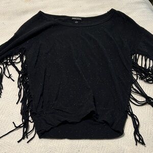 Wet Seal Black Speckled Top